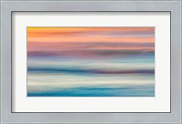 Framed Abstract Of Sunset And Ocean,, Cape Disappointment State Park