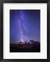 Framed Stars And The Milky Way Above Mt Rainier And Burroughs Mountain