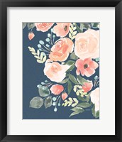 Framed 'Blooming Delight II Sage' border=