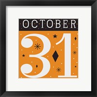 Framed 'Festive Fright October 31 II' border=