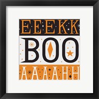 Framed 'Festive Fright EEK BOO AHH' border=