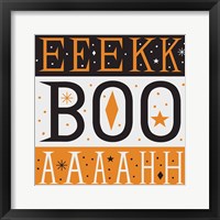 Framed 'Festive Fright EEK BOO AHH' border=