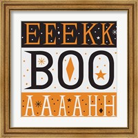 Framed 'Festive Fright EEK BOO AHH' border=