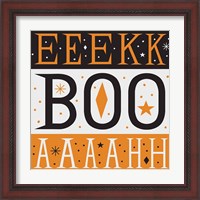 Framed 'Festive Fright EEK BOO AHH' border=