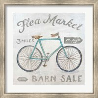 Framed White Barn Flea Market IV