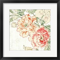 Framed 'Cottage Roses V' border=