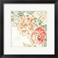 Framed 'Cottage Roses V' border=