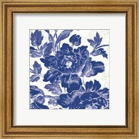 Framed 'Toile Roses VI' border=