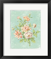 Framed Cottage Roses IX Bright