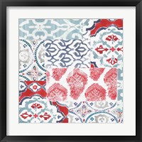 Framed 'Bazaar Patchwork III' border=