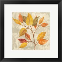 Framed 'November Leaves II' border=