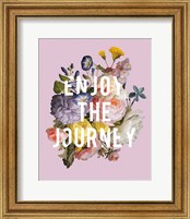 Framed 'Floral Sentiment II Crop' border=