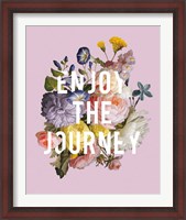 Framed 'Floral Sentiment II Crop' border=