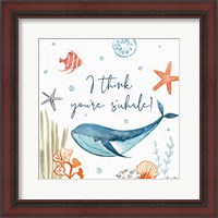 Framed 'Whale Tale V' border=