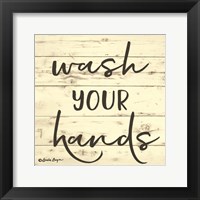 Framed 'Wash Your Hands' border=