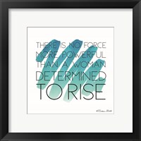 Framed 'Determined to Rise' border=