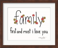 Framed Family First and Most