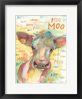 Framed Country Cow