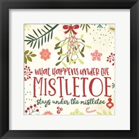 Framed What Happens Under the Mistletoe