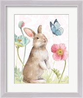 Framed Spring Softies Bunnies  II Pink