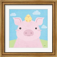 Framed 'Barn Buddies II' border=