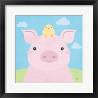 Framed 'Barn Buddies II' border=