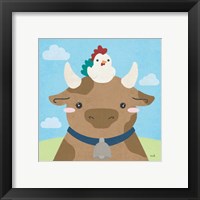 Framed 'Barn Buddies I' border=