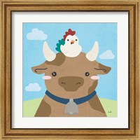 Framed 'Barn Buddies I' border=