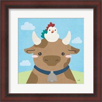 Framed 'Barn Buddies I' border=