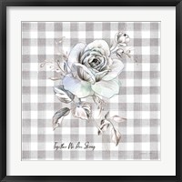 Sketchbook Garden IX Checker Together Framed Print