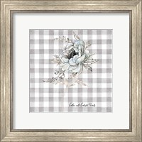 Framed 'Sketchbook Garden VIII Checker Gather' border=