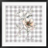 Sketchbook Garden VII Checker Family Framed Print