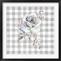 Framed 'Sketchbook Garden IX Checker' border=