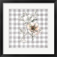 Framed 'Sketchbook Garden VII Checker' border=