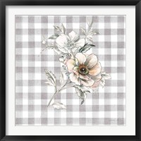 Framed 'Sketchbook Garden VII Checker' border=