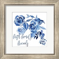 Framed 'Delft Delight IV Faith' border=