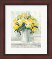 Framed 'Endless Summer Bouquet I Yellow' border=