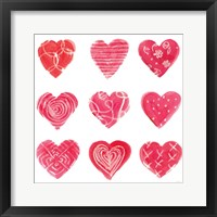 Framed Hearts and More Hearts I