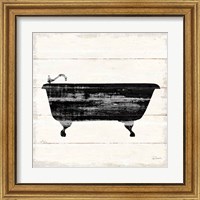 Framed 'Shiplap Bath I' border=