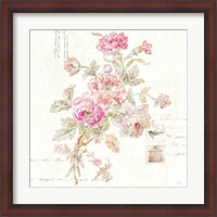 Framed 'Cottage Roses II' border=