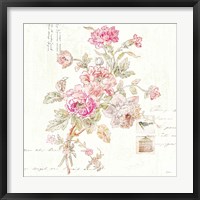 Cottage Roses II Framed Print