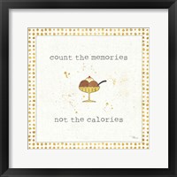 Calorie Cuties VI Dot Border Framed Print