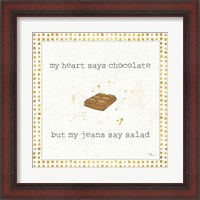 Framed 'Calorie Cuties IV Dot Border' border=