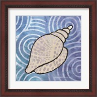 Framed 'Whimsy Coastal Conch Shell' border=