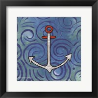 Whimsy Coastal Anchor Framed Print