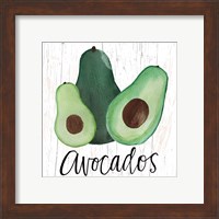 Framed 'Avocados' border=