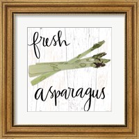 Framed 'Fresh Asparagus' border=