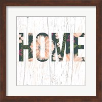 Framed 'Floral Home' border=