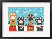 Framed Christmas Paws