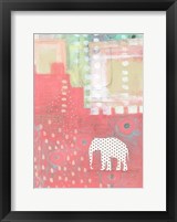 Framed Polka Dot Elephant